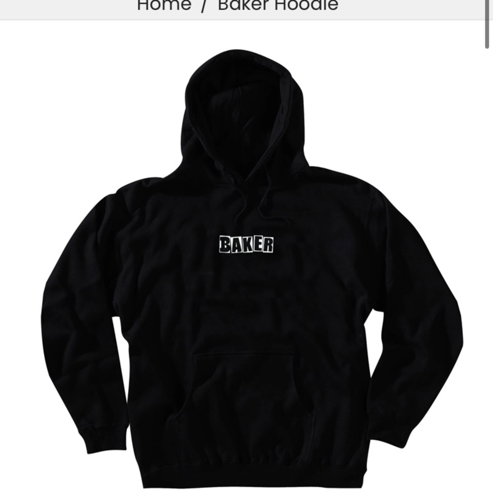 NWT Baker brand logo mens pullover hoodie